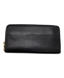 LOEWE（ロエベ）の古着「LINEN ZIP AROUND WALLET/アナグラムラウンドウォレット」｜ブラック