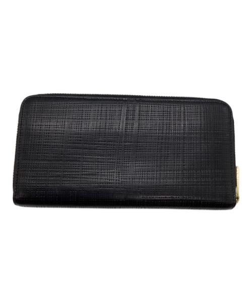 LOEWE（ロエベ）LOEWE (ロエベ) LINEN ZIP AROUND WALLET/アナグラムラウンドウォレット ブラックの古着・服飾アイテム