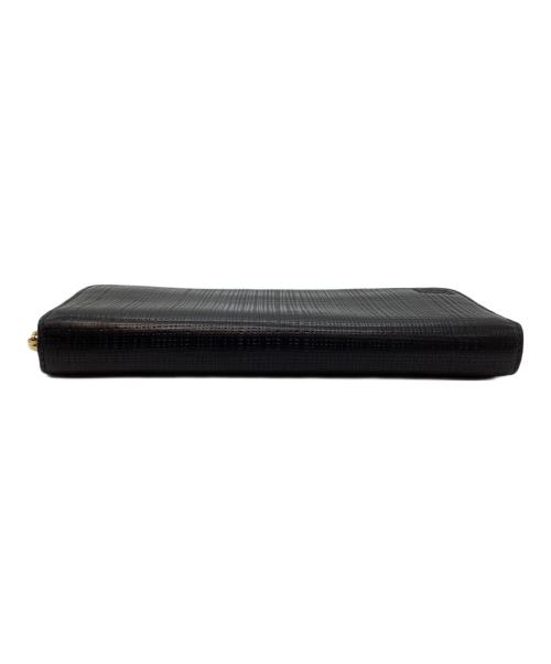 LOEWE（ロエベ）LOEWE (ロエベ) LINEN ZIP AROUND WALLET/アナグラムラウンドウォレット ブラックの古着・服飾アイテム