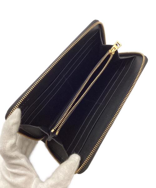 LOEWE（ロエベ）LOEWE (ロエベ) LINEN ZIP AROUND WALLET/アナグラムラウンドウォレット ブラックの古着・服飾アイテム