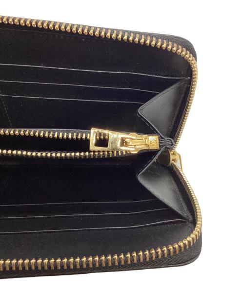 LOEWE（ロエベ）LOEWE (ロエベ) LINEN ZIP AROUND WALLET/アナグラムラウンドウォレット ブラックの古着・服飾アイテム