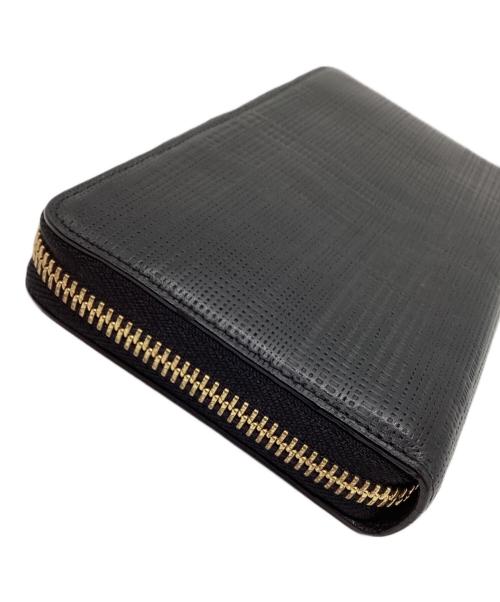LOEWE（ロエベ）LOEWE (ロエベ) LINEN ZIP AROUND WALLET/アナグラムラウンドウォレット ブラックの古着・服飾アイテム