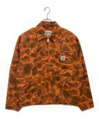 Carhartt WIPカーハート ワーク イン プログレス）の古着「DUCK DETROIT JACKET」｜オレンジ