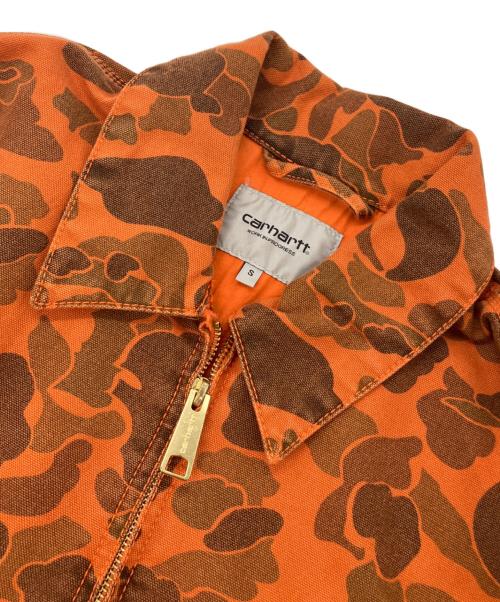 Carhartt WIP（カーハート ワーク イン プログレス）CARHARTT WIP (カーハート ワーク イン プログレス) DUCK DETROIT JACKET オレンジ サイズ:Sの古着・服飾アイテム