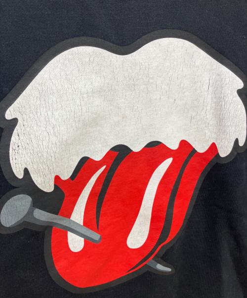 NUMBER (N)INE（ナンバーナイン）NUMBER (N)INE (ナンバーナイン) ROLLING STONES (ローリングストーンズ) 02AW リップ&タン スウェット ブラック サイズ:4の古着・服飾アイテム