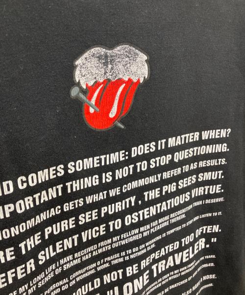 NUMBER (N)INE（ナンバーナイン）NUMBER (N)INE (ナンバーナイン) ROLLING STONES (ローリングストーンズ) 02AW リップ&タン スウェット ブラック サイズ:4の古着・服飾アイテム
