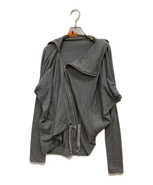 Vivienne Westwood RED LABEL（ヴィヴィアンウエストウッドレッドレーベル）Vivienne Westwood RED LABEL (ヴィヴィアンウエストウッドレッドレーベル) ジップアップカーディガン グレー サイズ:2の古着・服飾アイテム