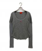 Vivienne Westwood RED LABELヴィヴィアンウエストウッドレッドレーベル）の古着「カットソー」｜グレー