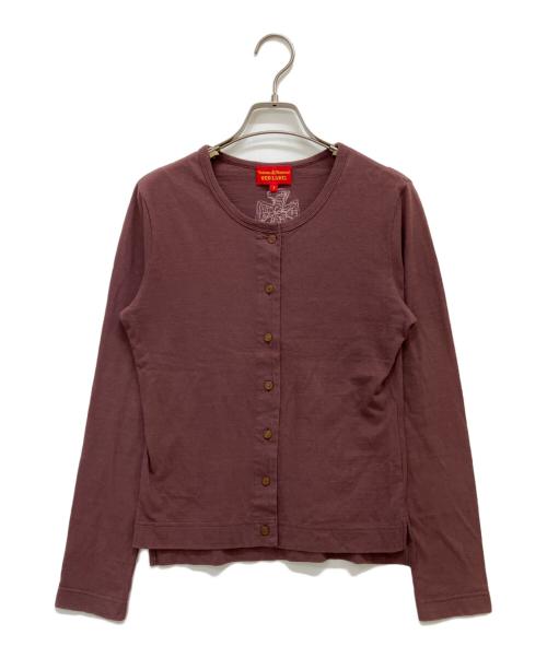 Vivienne Westwood RED LABEL（ヴィヴィアンウエストウッドレッドレーベル）Vivienne Westwood RED LABEL (ヴィヴィアンウエストウッドレッドレーベル) カーディガン エンジ サイズ:3の古着・服飾アイテム