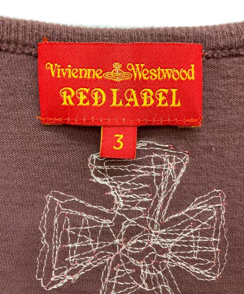 Vivienne Westwood RED LABEL（ヴィヴィアンウエストウッドレッドレーベル）Vivienne Westwood RED LABEL (ヴィヴィアンウエストウッドレッドレーベル) カーディガン エンジ サイズ:3の古着・服飾アイテム