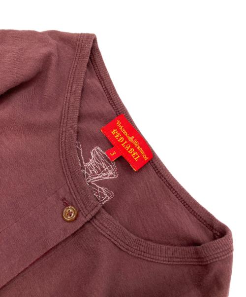 Vivienne Westwood RED LABEL（ヴィヴィアンウエストウッドレッドレーベル）Vivienne Westwood RED LABEL (ヴィヴィアンウエストウッドレッドレーベル) カーディガン エンジ サイズ:3の古着・服飾アイテム