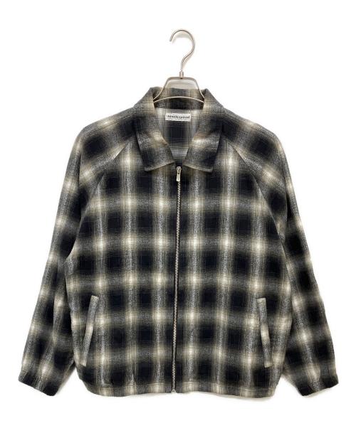 Cabaret Poval（キャバレーポバール）cabaret poval (キャバレーポバール) Ombre Check Drizzler Shirt ブラウン サイズ:Mの古着・服飾アイテム