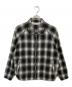 cabaret poval（キャバレーポバール）の古着「Ombre Check Drizzler Shirt」｜ブラウン
