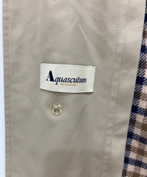 Aquascutum（アクアスキュータム）Aquascutum (アクアスキュータム) ロングコート ベージュ サイズ:-の古着・服飾アイテム