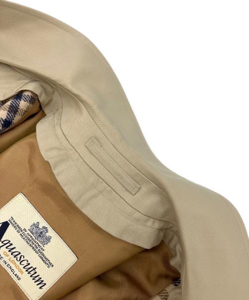 Aquascutum（アクアスキュータム）Aquascutum (アクアスキュータム) ロングコート ベージュ サイズ:-の古着・服飾アイテム