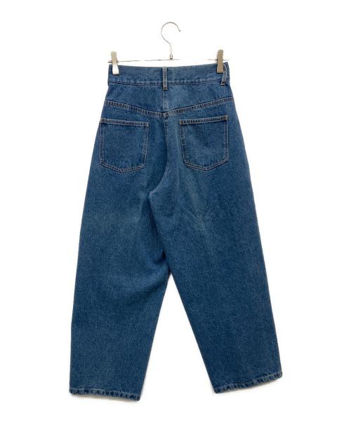 bow.a（ボウ・エー）bow.a (ボウ・エー) DENIM TUCK PANTS ブルー サイズ:ｓの古着・服飾アイテム