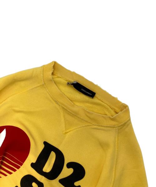 DSQUARED2（ディースクエアード）DSQUARED2 (ディースクエアード) D2 SAIL Sweatshirt イエロー サイズ:Fの古着・服飾アイテム