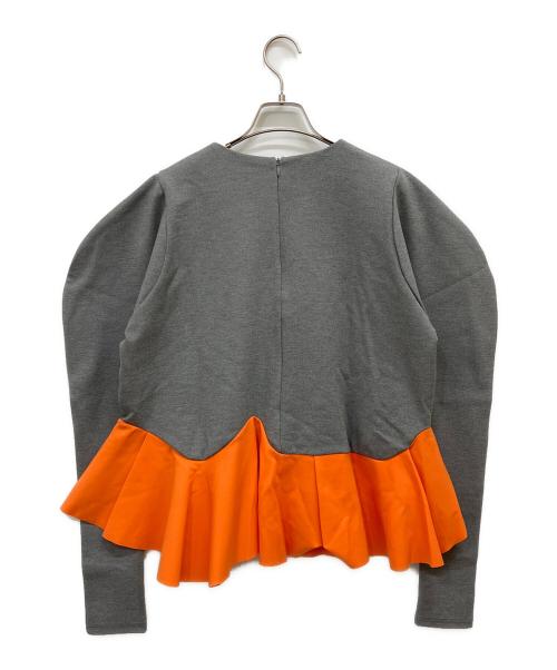 HeRIN.CYE（ヘリンドットサイ）HeRIN.CYE (ヘリンドットサイ) Ponte peplam tops グレー サイズ:Freeの古着・服飾アイテム