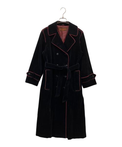 Yves Saint Laurent（イヴサンローラン）Yves Saint Laurent (イヴサンローラン) ベロアコート ブラック サイズ:Fの古着・服飾アイテム