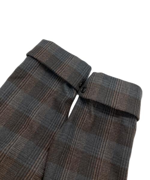 URU（ウル）uru (ウル) WOOL CHECK OVER SHIRTS ベージュ サイズ:SIZE 1の古着・服飾アイテム
