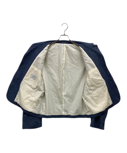 URU（ウル）uru (ウル) WOOL DENIM / 4 BUTTON JACKET ブルー サイズ:SIZE 2の古着・服飾アイテム