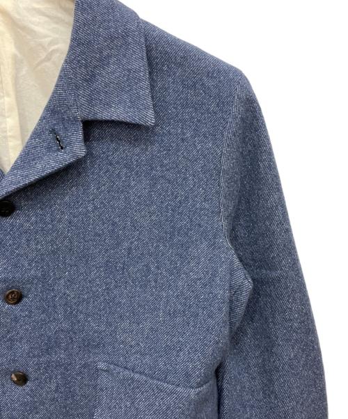 URU（ウル）uru (ウル) WOOL DENIM / 4 BUTTON JACKET ブルー サイズ:SIZE 2の古着・服飾アイテム