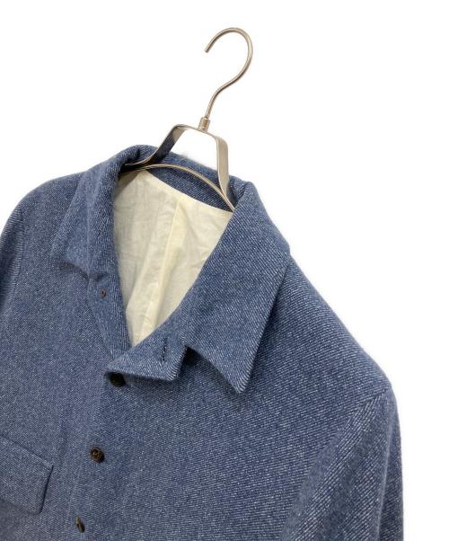 URU（ウル）uru (ウル) WOOL DENIM / 4 BUTTON JACKET ブルー サイズ:SIZE 2の古着・服飾アイテム