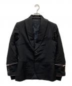 PAUL SMITHポールスミス）の古着「ジップデザインテーラードジャケット」｜ブラック