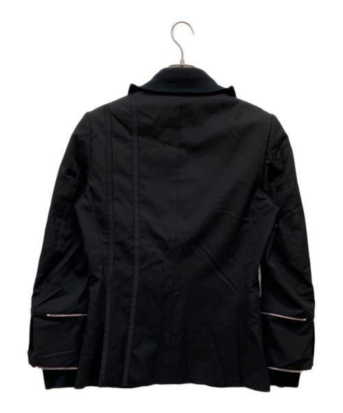 PAUL SMITH（ポールスミス）Paul Smith (ポールスミス) ジップデザインテーラードジャケット ブラック サイズ:Mの古着・服飾アイテム