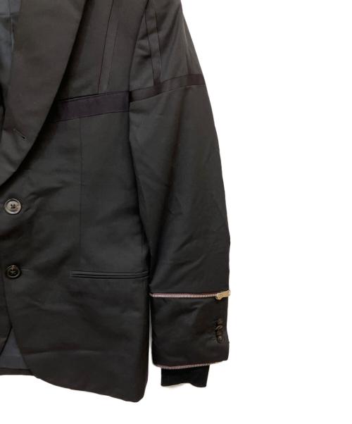PAUL SMITH（ポールスミス）Paul Smith (ポールスミス) ジップデザインテーラードジャケット ブラック サイズ:Mの古着・服飾アイテム