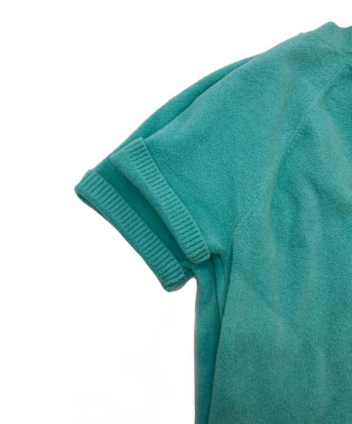patou（パトゥ）patou (パトゥ) コットンブレンド パトゥジャカードニットトップ ブルー サイズ:Mの古着・服飾アイテム