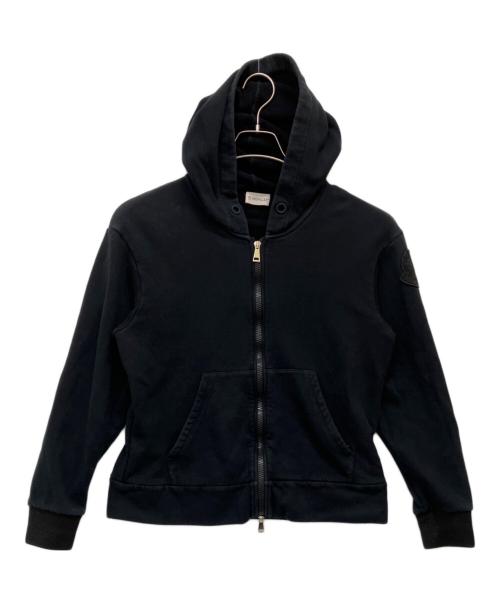 MONCLER（モンクレール）MONCLER (モンクレール) スウェットジップアップパーカー ブラック サイズ:Lの古着・服飾アイテム