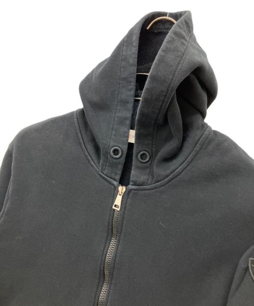 MONCLER（モンクレール）MONCLER (モンクレール) スウェットジップアップパーカー ブラック サイズ:Lの古着・服飾アイテム