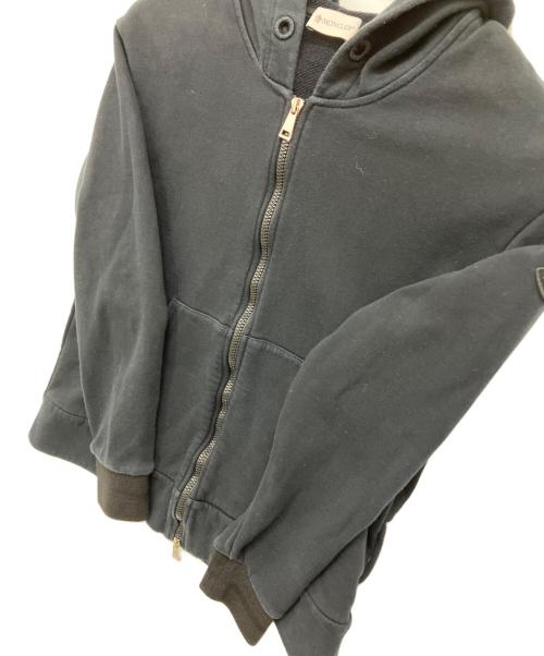 MONCLER（モンクレール）MONCLER (モンクレール) スウェットジップアップパーカー ブラック サイズ:Lの古着・服飾アイテム