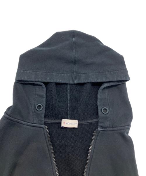 MONCLER（モンクレール）MONCLER (モンクレール) スウェットジップアップパーカー ブラック サイズ:Lの古着・服飾アイテム