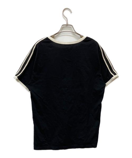 CELINE（セリーヌ）CELINE (セリーヌ) Logo Embroidered Cotton Jersey T-Shirt ホワイト×ブラック サイズ:Lの古着・服飾アイテム