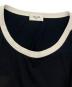 中古・古着 CELINE (セリーヌ) Logo Embroidered Cotton Jersey T-Shirt ホワイト×ブラック サイズ:L：32000円