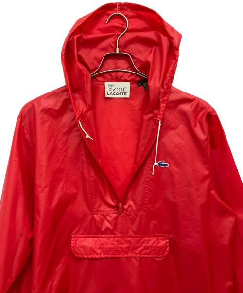 LACOSTE（ラコステ）LACOSTE (ラコステ) 70s アノラックパーカー レッド サイズ:Lの古着・服飾アイテム