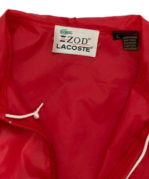 LACOSTE（ラコステ）LACOSTE (ラコステ) 70s アノラックパーカー レッド サイズ:Lの古着・服飾アイテム