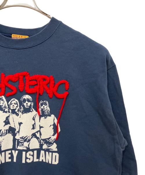 Hysteric Glamour（ヒステリックグラマー）Hysteric Glamour (ヒステリックグラマー) スウェット ネイビー サイズ:Fの古着・服飾アイテム