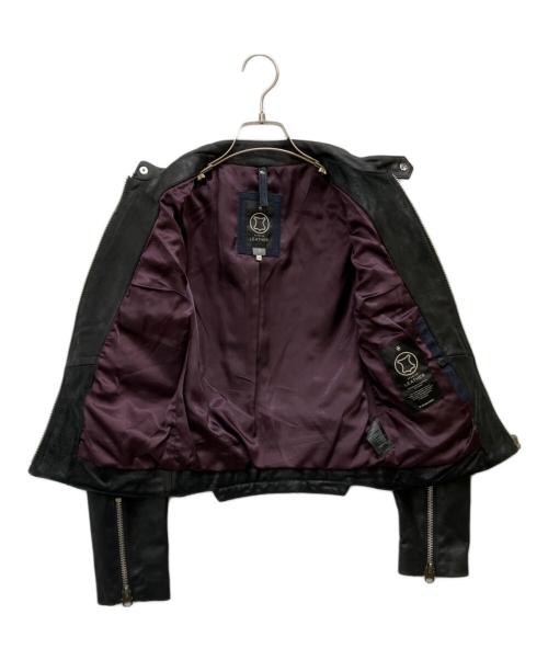 G-STAR RAW（ジースターロゥ）G-STAR RAW (ジースターロゥ) BIKER SOLID LEATHER SLIM JKT ブラック サイズ:XSの古着・服飾アイテム