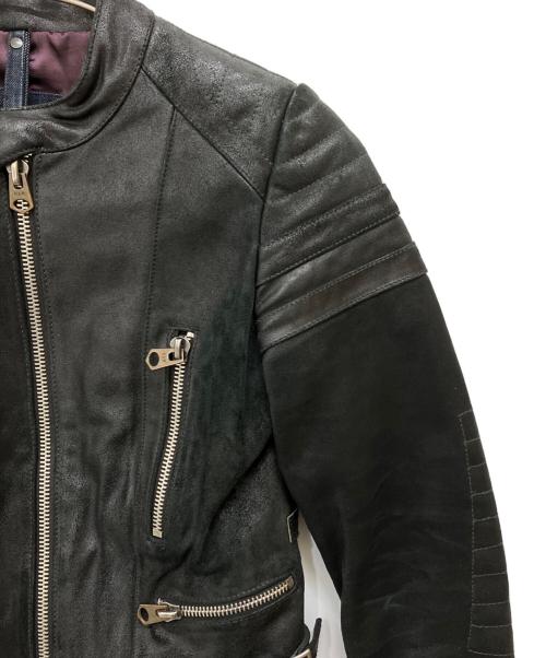 G-STAR RAW（ジースターロゥ）G-STAR RAW (ジースターロゥ) BIKER SOLID LEATHER SLIM JKT ブラック サイズ:XSの古着・服飾アイテム