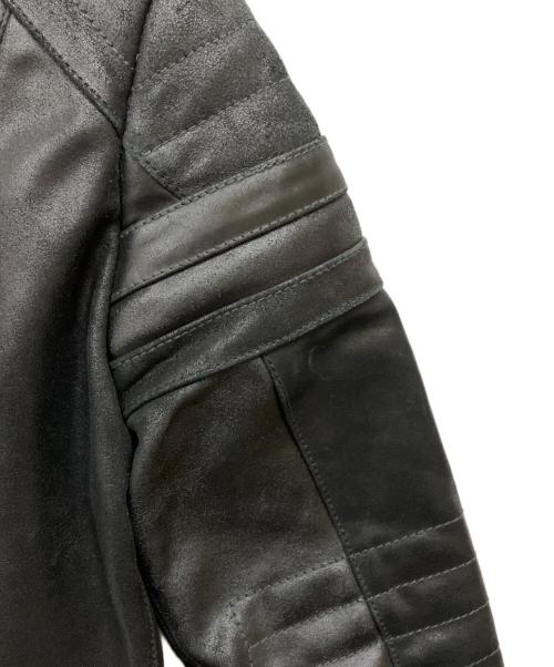 G-STAR RAW（ジースターロゥ）G-STAR RAW (ジースターロゥ) BIKER SOLID LEATHER SLIM JKT ブラック サイズ:XSの古着・服飾アイテム