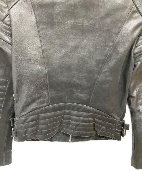 G-STAR RAW（ジースターロゥ）G-STAR RAW (ジースターロゥ) BIKER SOLID LEATHER SLIM JKT ブラック サイズ:XSの古着・服飾アイテム
