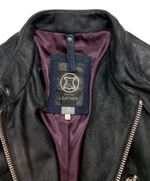 G-STAR RAW（ジースターロゥ）G-STAR RAW (ジースターロゥ) BIKER SOLID LEATHER SLIM JKT ブラック サイズ:XSの古着・服飾アイテム