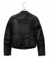 G-STAR RAW (ジースターロゥ) BIKER SOLID LEATHER SLIM JKT ブラック サイズ:XS：10000円