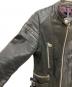 中古・古着 G-STAR RAW (ジースターロゥ) BIKER SOLID LEATHER SLIM JKT ブラック サイズ:XS：10000円