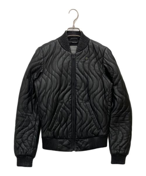 G-STAR RAW（ジースターロゥ）G-STAR RAW (ジースターロゥ) レザーブルゾン ブラック サイズ:XSの古着・服飾アイテム