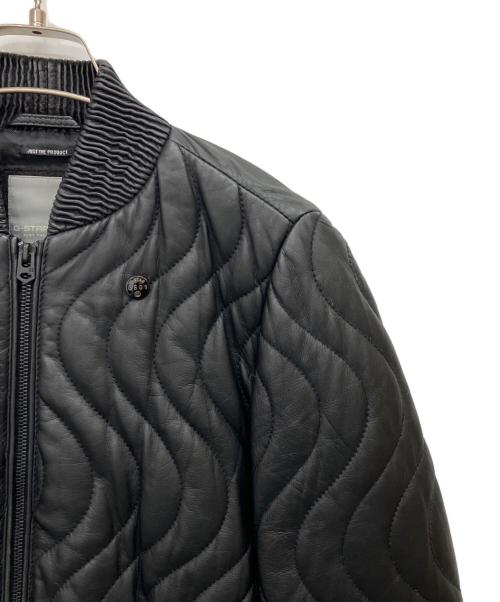 G-STAR RAW（ジースターロゥ）G-STAR RAW (ジースターロゥ) レザーブルゾン ブラック サイズ:XSの古着・服飾アイテム