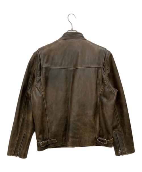 Liugoo Leathers（リューグーレザーズ）LIUGOO LEATHERS (リューグーレザーズ) レザージャケット ブラウン サイズ:3Lの古着・服飾アイテム